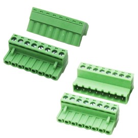 Willwewon Set of 5 8-Pin 300 V 10 A 5.08 mm Pitch PCB Mount Screw Terminal Connector for 28-12AWG Cable