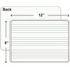 2 Pack Dry Erase Music Staff Lap Whiteboard 9"X12" l