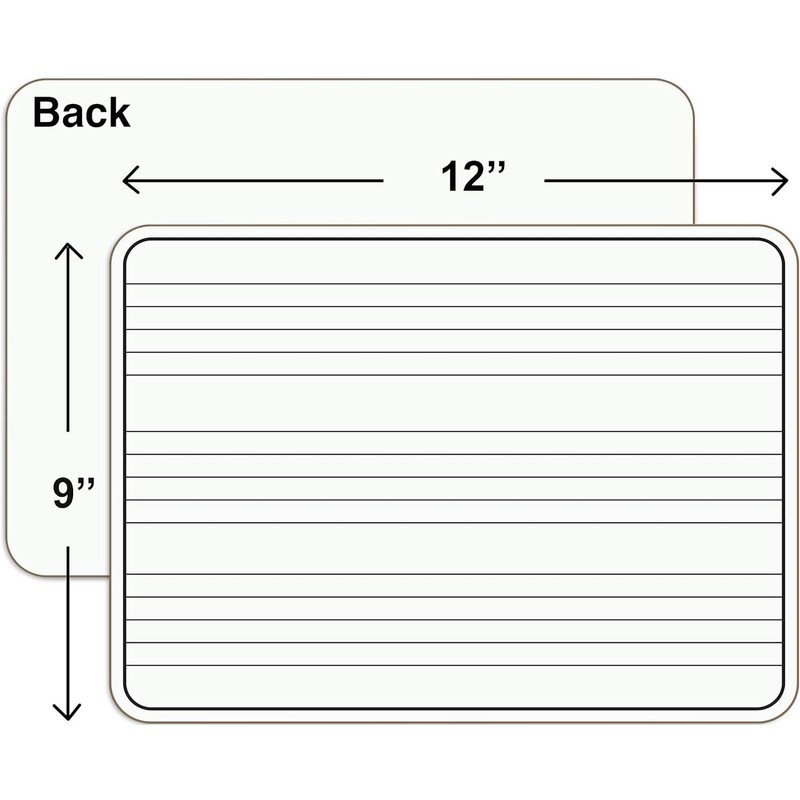 2 Pack Dry Erase Music Staff Lap Whiteboard 9"X12" l