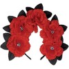 Beistle Day of The Dead Red Floral Headband