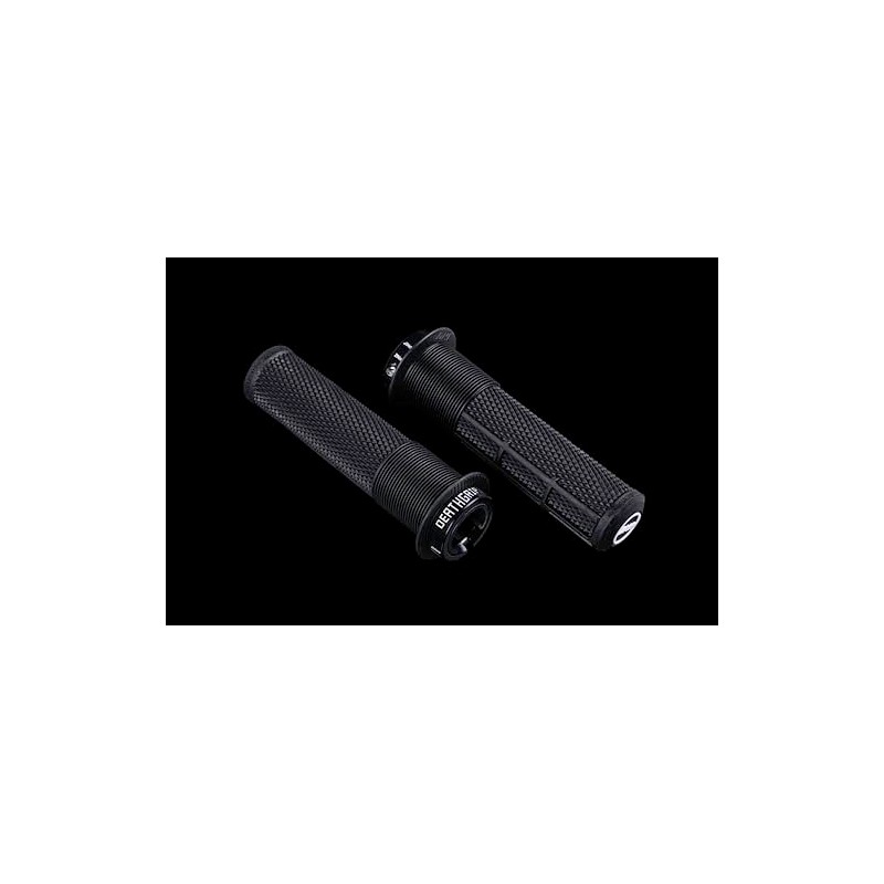 DMR Deathgrip 2 Flanged Handlebar Grips (Black, Thin)