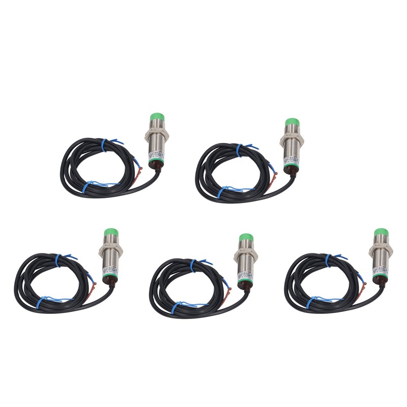 5 Pcs Proximity Sensor 8mm Detecting Distance 2 Wire Normally