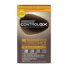 Just for Men Control Gx Shampoo Y Acondicionador Desvanecedor De Canas, color, 118 ml, pack of/paquete de 3