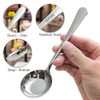Ouliget Gravy Ladle Spoon,Deep Bottom Korean Style Sugar Spoons,Heavy Duty