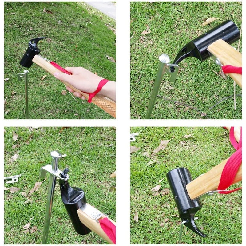 profiwoab camping hammer with peg camping mallet with peg remover