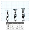 IPPON Swivel with Round Snap, Medium, 10 Pieces, Set of