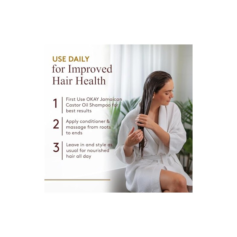 OKAY Leave-in conditioner black jamaican castor oil coconut curls