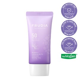 Hurdia Frudia Blueberry Hydrating Air Fit Sunscreen / Moisturizing Sunscreen for Easy Makeup 50g / 후르디아 블루베리 하이드레이팅 에어핏 선스크린/화잘먹 수분 선크림 50g