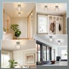 Loiogohot Hallway Light Fixtures Ceiling,Modern Chrome Crystal Ceiling Lights Fixture,