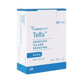 Telfa™ Adhesive Island Dressing, 4 x 5IN, Case of 200