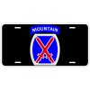 10th Mountain Division Novelty Car License Plate