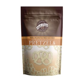Vermont Nut Free Chocolates Covered Mini Twist Pretzels (White Chocolate) 7 oz