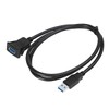 Nicear USB 3.0 Dashboard Kabel Installation Buchse Adapter Anschluss Verlängerung