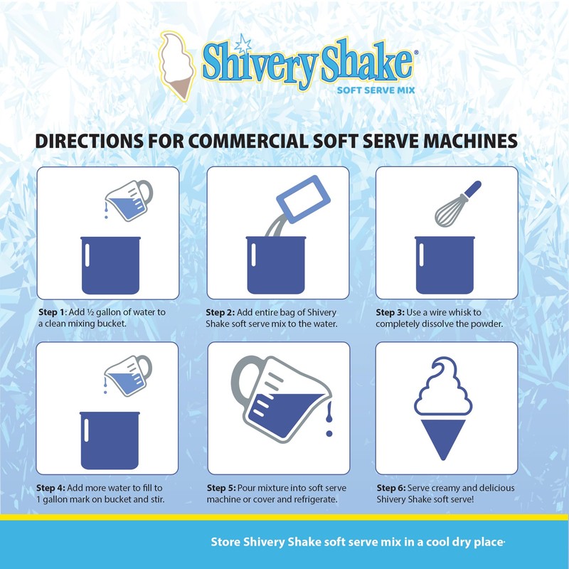 Shivery Shake Raspberry Soft Serve Ice Cream Mix, 3.2 lb