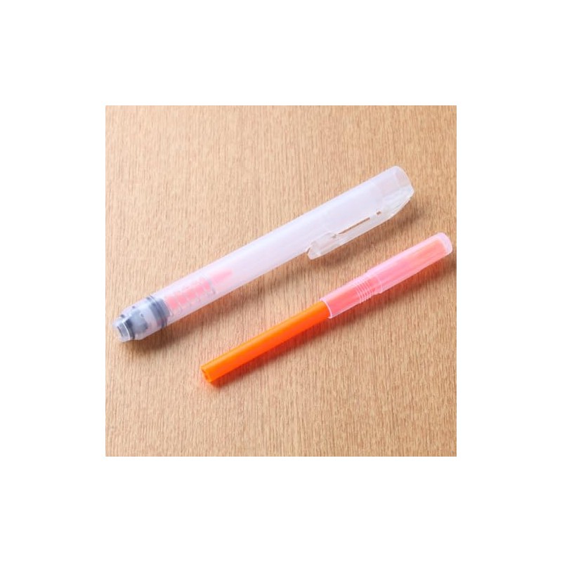 MUJI NBC45A8A Polypropylene Retractable Highlighter, Orange