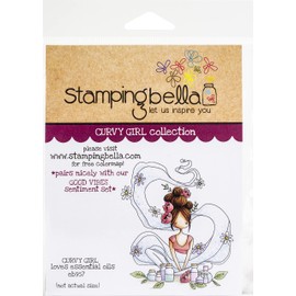 Stamping Bella Unknown, Rubber Stamp, Curvy Girl Loves Essential Oils