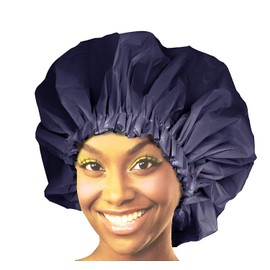 Donna Premium Collection Super Jumbo Shower Cap Navy 22163