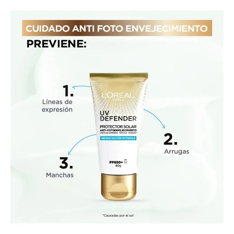 Protector solar uv defender 50fps 40ml L'oréal Paris