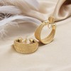 Gold Clip on Small Hoop Earrings for Women Girls Ear