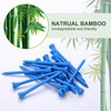 GFGL Golf Tees (Blue) Durable Bamboo Tees 100Pcs 3-1/4" Friendly
