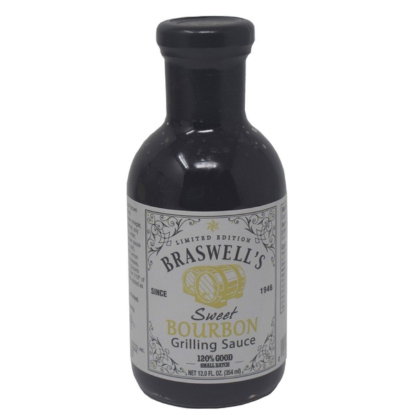 Braswells Limited Edition Sweet Bourbon Grilling Sauce, 12 Fluid Ounce