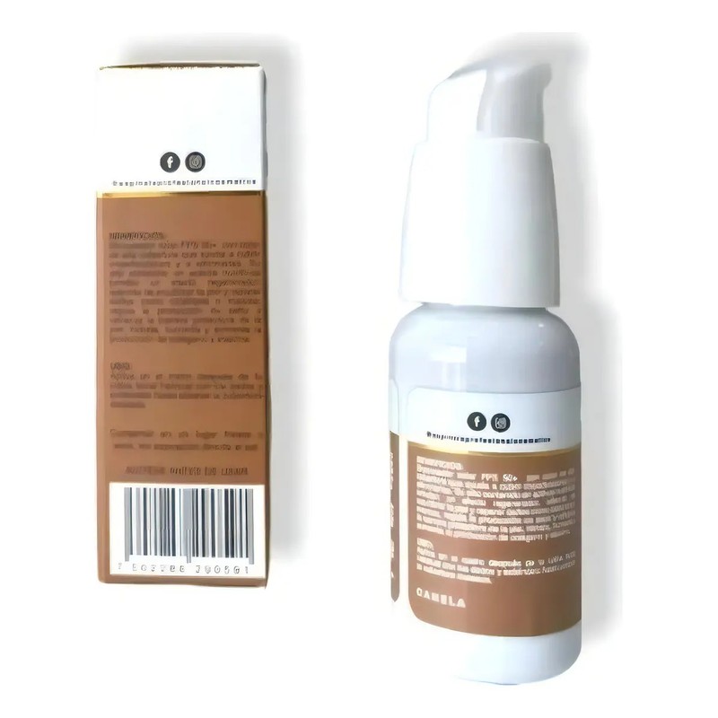 Bb Cream Maquillaje Bloqueador Reparador Fps 50 Tono Canela