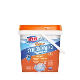 HTH 42038 Super 3" Chlorinating Tablets Swimming Pool Chlorine, 15 lbs