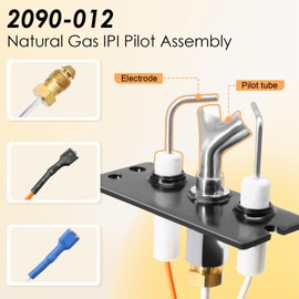 Aibabcue 2090-012 Natural Gas IPI Pilot Assembly Kits for Heat N Glo, Heatilator, Quadrafire, Majestic, Outdoor Lifestyle Fireplaces, Pilot Assembly Replacement Parts