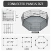 PETIME Foldable Metal Dog Exercise Pen/Pet Puppy Playpen Kennels Yard