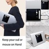 2-Pocket SSD Holder for Laptop,Adhesive Pouch,Portable Hard Drive Sleeve for