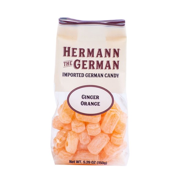 1 x Hermann the German Ginger Orange Hard Candy 150g