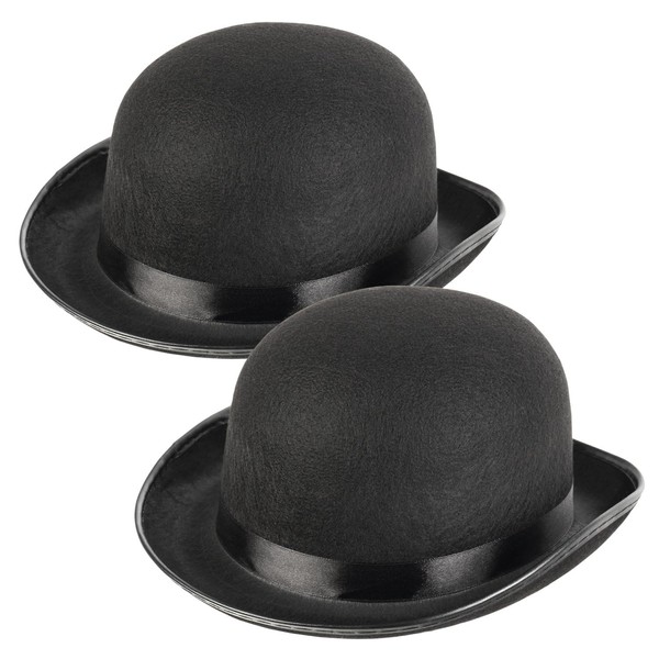 Schramm® Pack of 2 Melon Bowler Hat Round Melon Hat