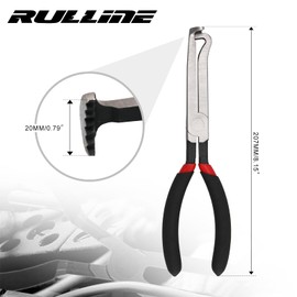 RULLINE 37960 Electrical Disconnect Pliers - Easily Removes Locking Push Tab Style Electrical Connectors for Mass Air Flow Sensors, Fuel Injectors, Ignition Coils and More