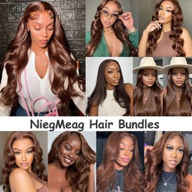 NiegMeag 3NM #4 BB Human Hair Bundles 32 Inch