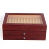 JAYEUW 34 Slots Pen Display Box, Wood Pen Organizer Box,