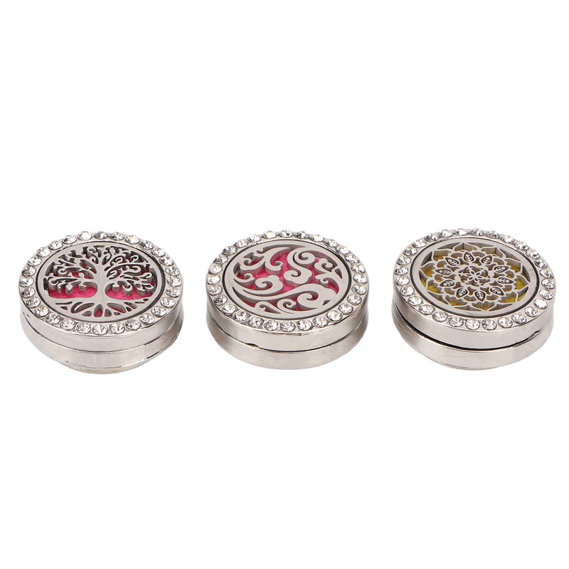 0.9in Diffuser Face Cover Clips Hollow Stainless Steel Magnetic Aromatherapy