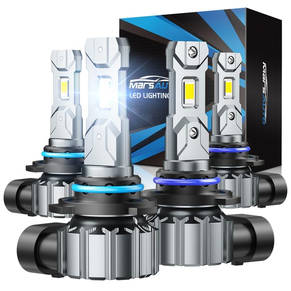 Marsauto 9005 9006 LED Bulb, 48000LM 6000K Cool White Fog