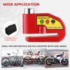 YOHOOLYO Alarm Disc Lock Motorcycle Disc Brake Lock Anti-Theft Waterproof