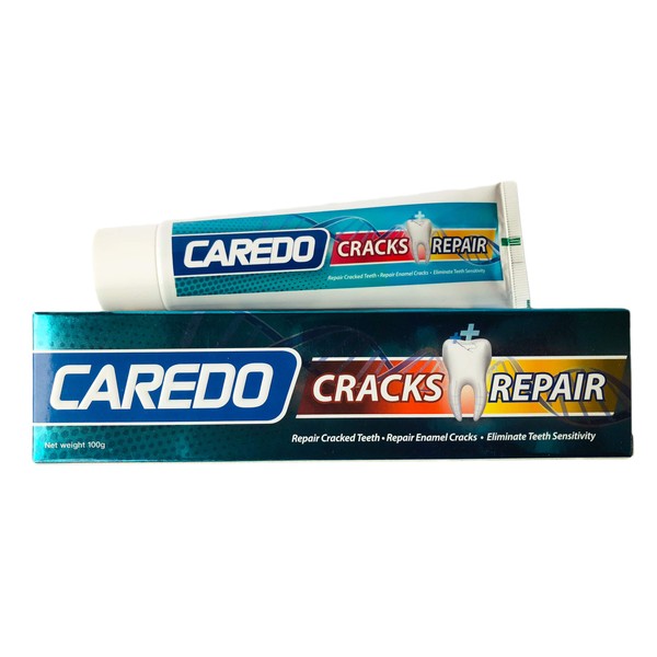 CAREDO Healing Teeth Crack Toothpaste, The ONLY Toothpaste Repairing Cracked Teeth Enamel Cracks, Cure Tooth Sensitivity, Root Damage Teeth Displacement Treatment, Remove Pigment in Crack 100g 1 Count