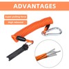 Trailer Brake Away Cable, 6ft High Rebound Spring Emergency Safety