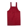 Edwin Apron, Double Level Adjustable Back Button, Plain, H-Shaped, Double