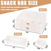Galanova Stackable Snackle Box Container with 2 Lids - BPA-Free