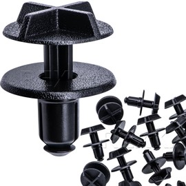 Rexka 25pcs Battery Cover Cowl Side Panel Retainer Clips for Land Rover LR024316 Defender 90 110 130 Discovery Range Rover Evoque Jaguar XR81294, GM Sight Shield Retainer 10382313 CTS Solstice STS