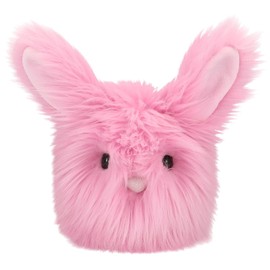 Depesche 13262 Snukis Cuddly Toy Rabbit in Pink with Long Ears, Approx. 18 cm Plush Toy with White Tail