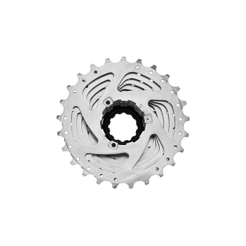 SUNRACE Cassette de Piñones Ruta CSR86 8P 11/23D Nickel Plata