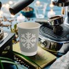 BIOZOYG Pack of 25 Grey Double-Walled Paper Cups Winter Motif