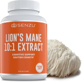 New! Lions Mane Supplement Capsules - 12,000mg 10x Concentrated High Strength Made With Organic Lion’s Mane Mushroom Powder Extract 30% Polysaccharides - Lion Mane Mushroom Supplement