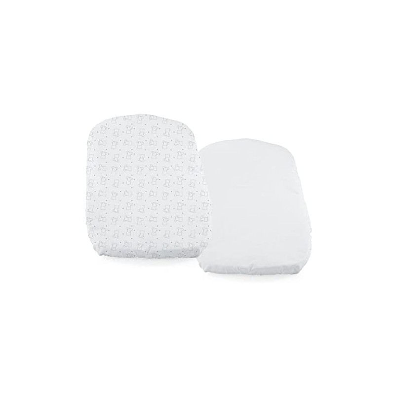 Chicco Next2Me Forever Bear 100% Soft Cotton Flat Sheet Set