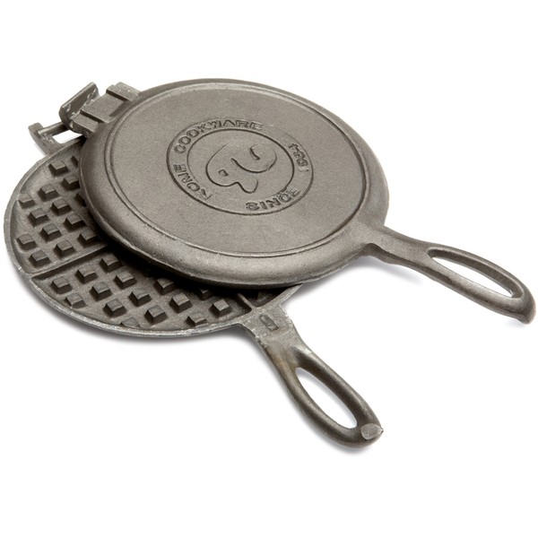 Rome Industries Old Fashioned Waffle Cast Iron, Black