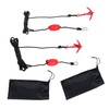 waltyotur 2 Pack 1.5 lb Red Marine Kayak Folding Grapnel